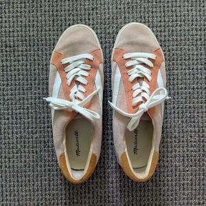 Madewell Sidewalk Low Top Suede Sneakers